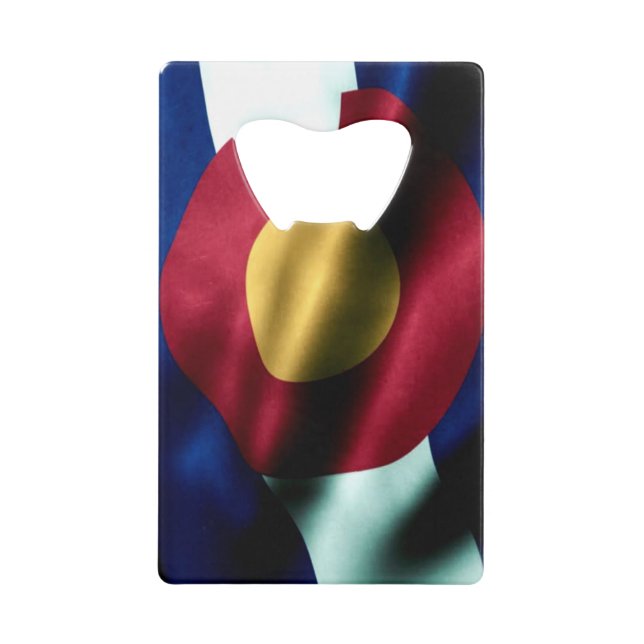 Colorado Flag Bottle Opener Credit Card Size (Front)