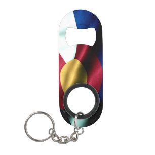 Colorado Flag Bottle Opener Key Chain