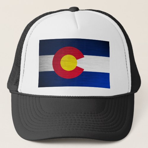 Colorado Flag Brushed Trucker Hat