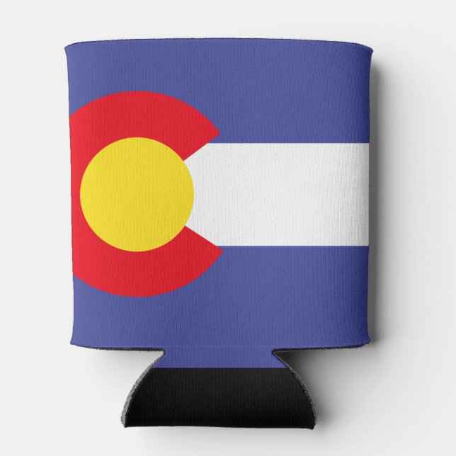 Colorado Flag Can Cooler - Hip Violet