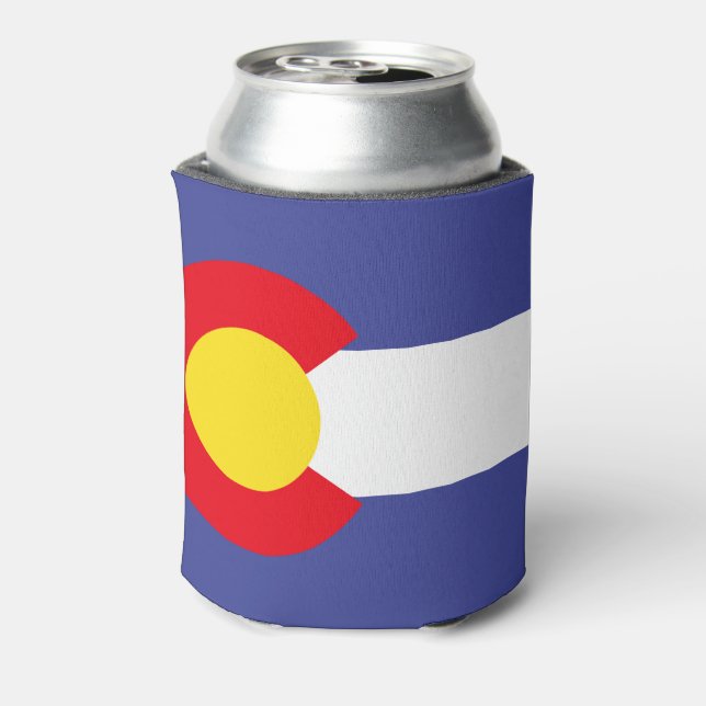 Colorado Flag Can Cooler - Hip Violet