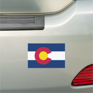 Colorado Flag Car Magnet