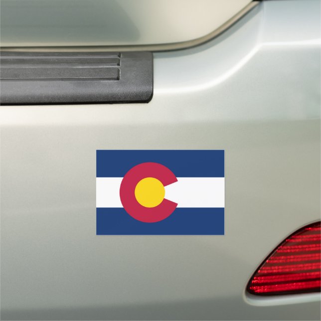 Colorado Flag Car Magnet (In Situ)