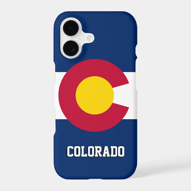 Colorado Flag case, Colorado fashion /sports USA Case-Mate iPhone Case (Back)