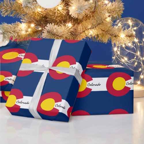 Colorado Flag  Colorado gifts America sports fan Wrapping Paper