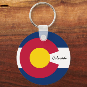 Colorado Flag & Colorado holiday, patriots /sports Keychain