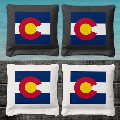 Colorado Flag  Colorado Tailgate patriotic USA Cornhole Bags