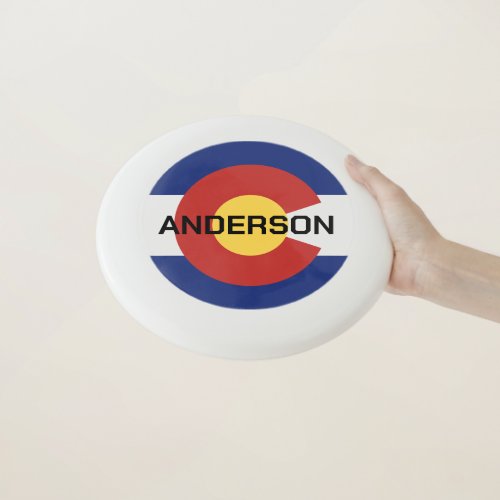 Colorado flag custom professional frisbee disc