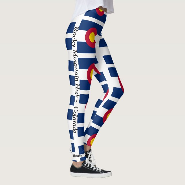 Colorado Flag Customize Leggings Running Pants (Right)