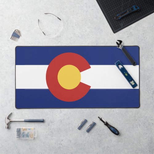 Colorado flag desk mat for office or work space