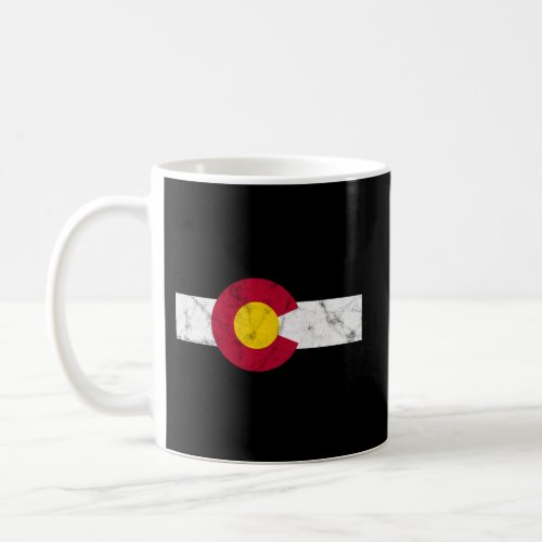 Colorado Flag Distressed Coffee Mug