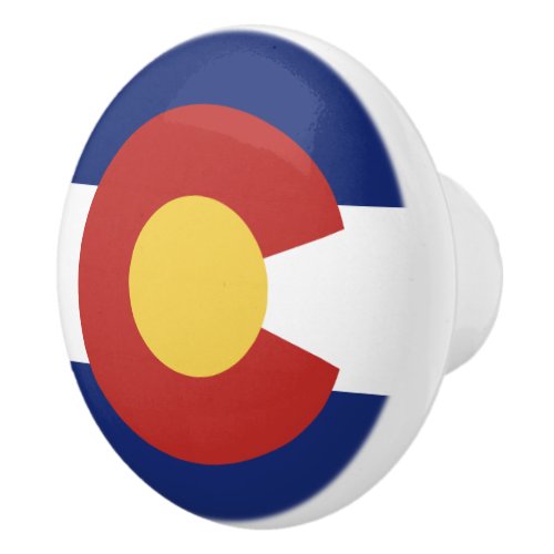 Colorado flag door and drawer pull knobs