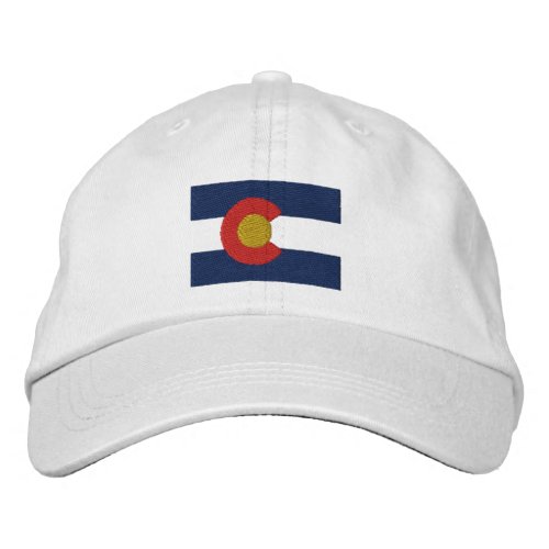 Colorado  Flag Embroidered Baseball Hat