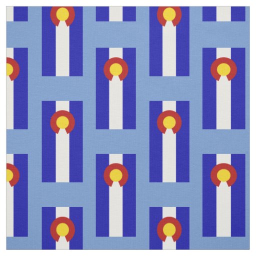 Colorado flag fabric