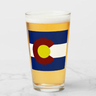 Colorado flag glass