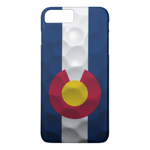 Colorado Flag Golf Ball Pattern iPhone 8 Plus/7 Plus Case
