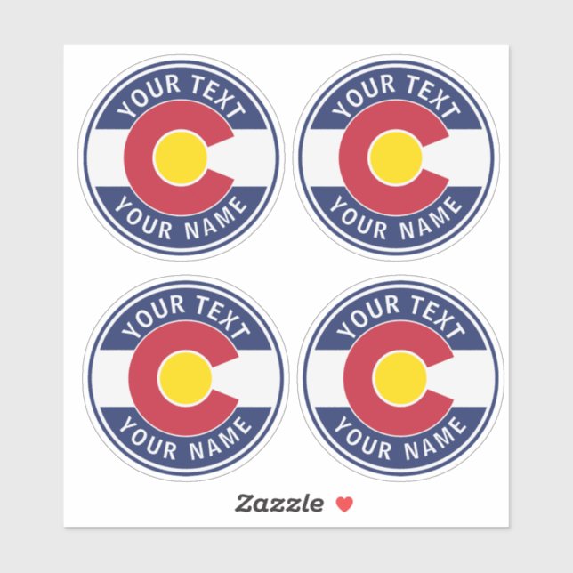 Colorado Flag icon II Sticker (Sheet)