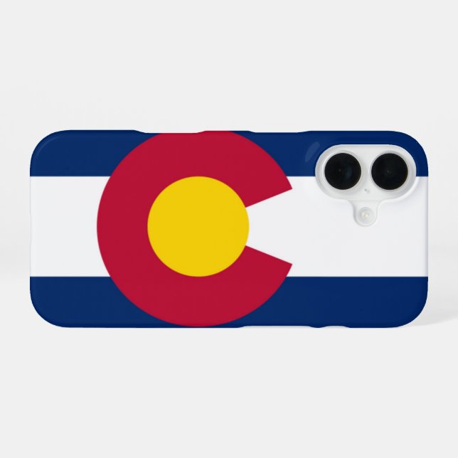 Colorado flag iPhone case (Back Horizontal)