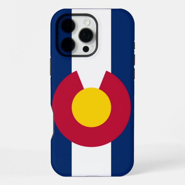 Colorado flag iphone case (Back)