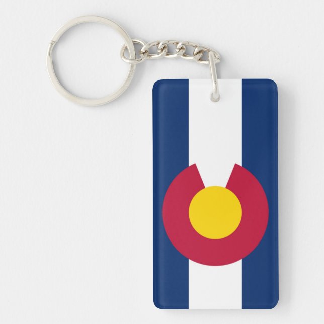 Colorado flag keychain (Front)