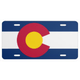 Colorado Custom License Plate Inverted Custom