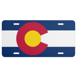 COLORADO FLAG LICENSE PLATE