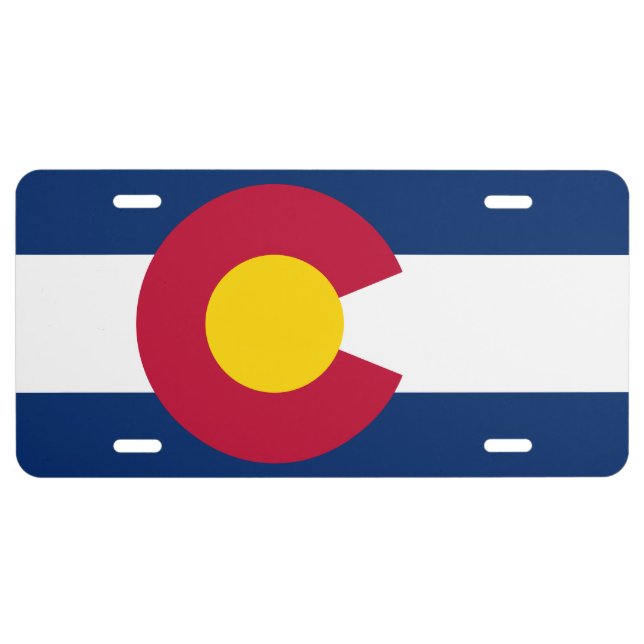 COLORADO FLAG LICENSE PLATE (Front)