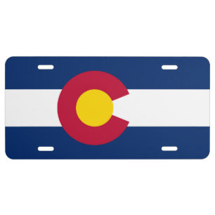 Colorado Flag License Plate