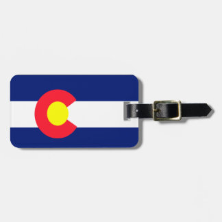 Colorado Flag Luggage Tag