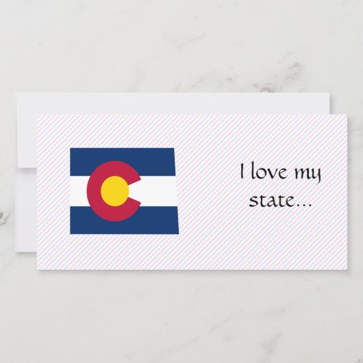 Colorado Flag Map (Front)