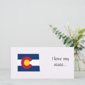 Colorado Flag Map (Standing Front)