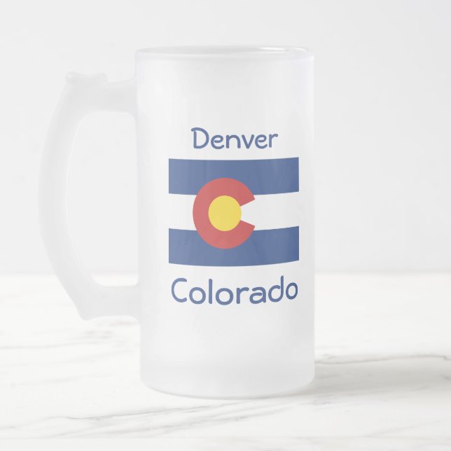 Colorado Flag Map City Mug (Left)