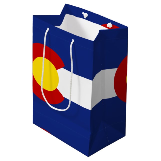 Colorado Flag Medium Gift Bag (Front Angled)