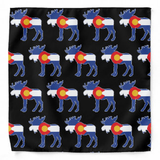Colorado Flag Moose Bandana