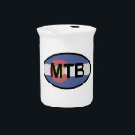 Colorado Flag Mountain Bike Beverage Pitcher<br><div class="desc">Colorado...  it has legendary trails for every skill level. You can shred all you want,  but just make sure you pay attention to the trail,  the scenery will have you distracted.</div>