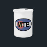 Colorado Flag Mountain Bike Beverage Pitcher<br><div class="desc">Colorado...  it has legendary trails for every skill level. You can shred all you want,  but just make sure you pay attention to the trail,  the scenery will have you distracted.</div>