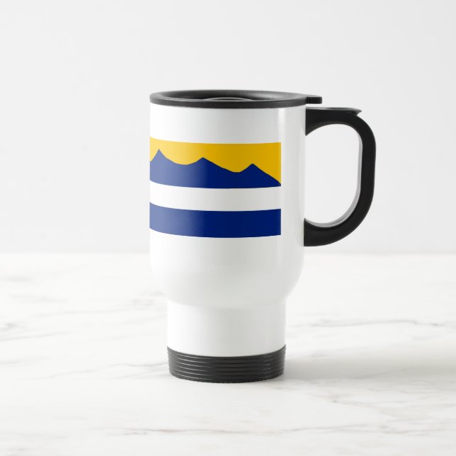 Colorado Flag Mountain Range Coffee Mug (Right)