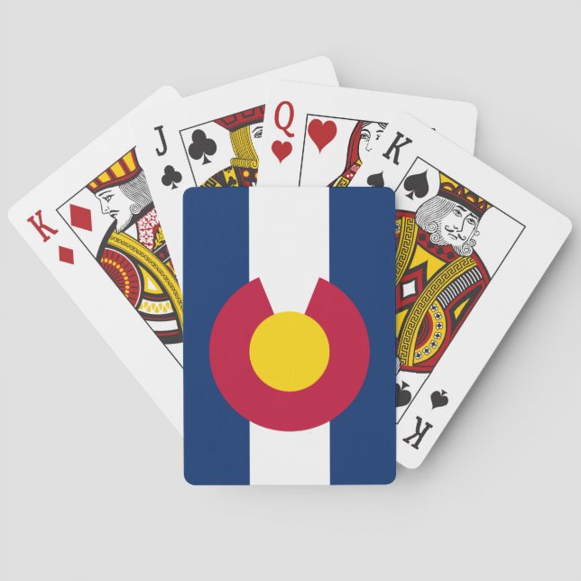 Colorado Flag Poker Cards (Back)