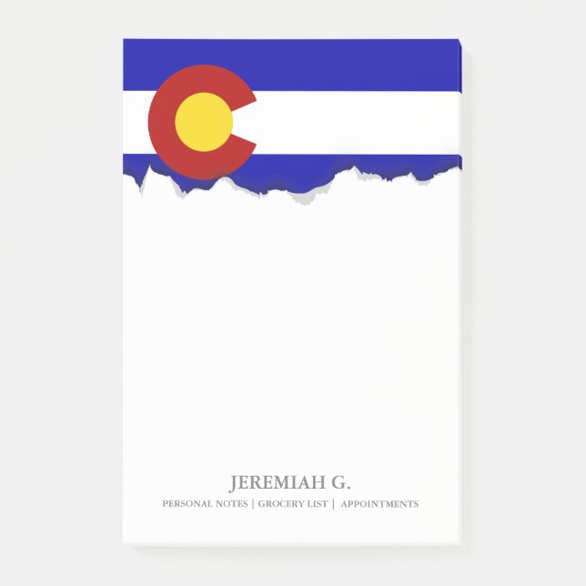Colorado flag post-it notes (Front)