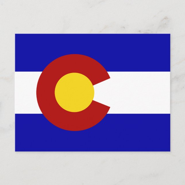 Colorado flag postcard (Front)