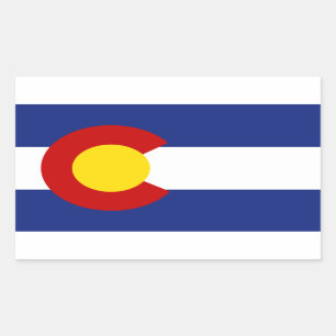 Colorado Flag Rectangular Sticker