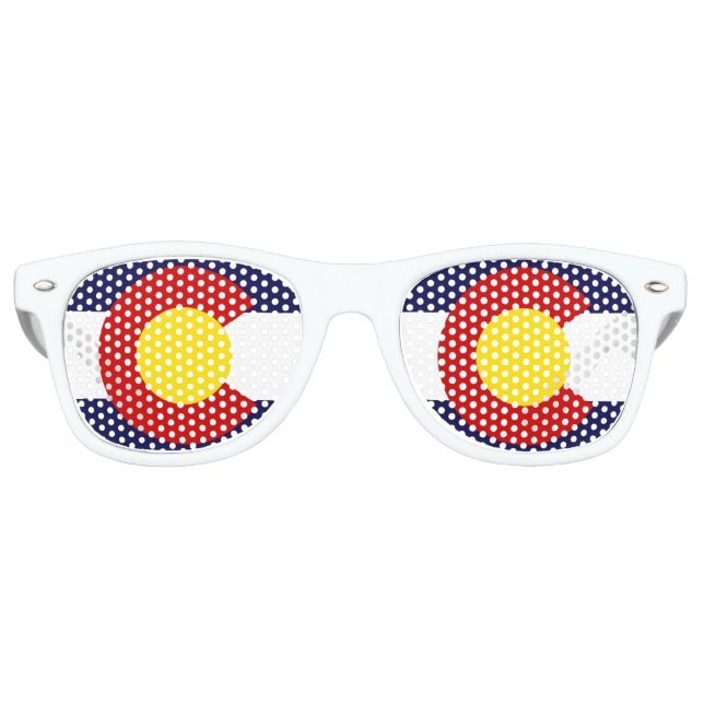COLORADO FLAG RETRO SUNGLASSES (Front)