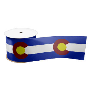 Colorado flag   satin ribbon