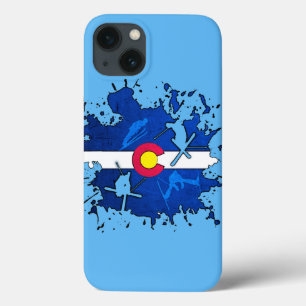 Colorado flag ski splatter iphone 6 tough case