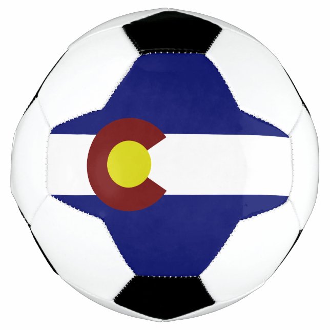 Colorado flag soccer ball (Front)