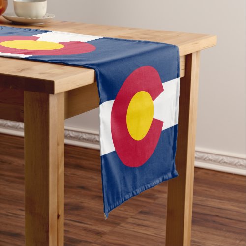 Colorado flag  Sports fan house decor  Colorado Short Table Runner