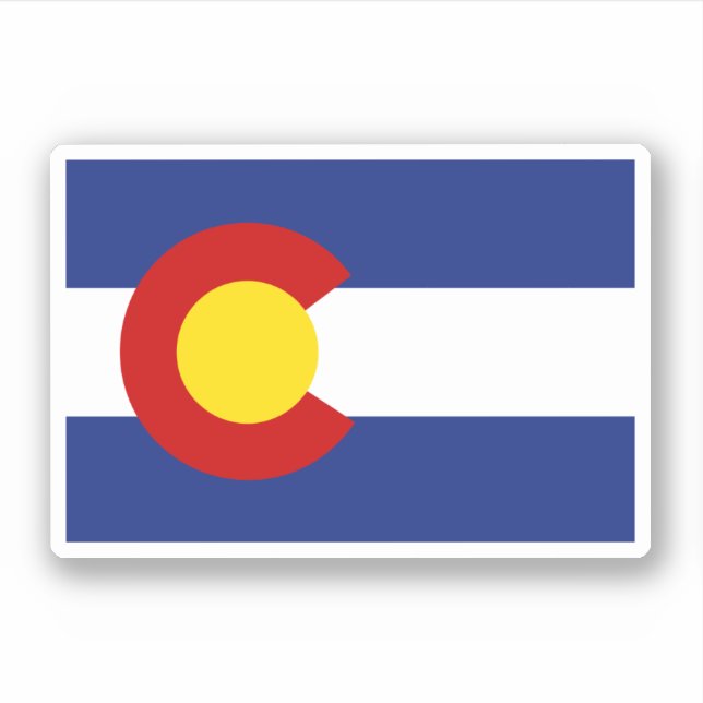 Colorado Flag Sticker (Front)
