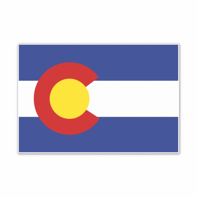 Colorado Flag Sticker (Front)