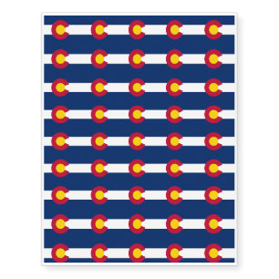 COLORADO FLAG TEMPORARY TATTOOS