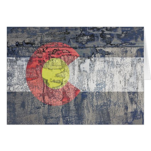 colorado flag textured wall cards (Front Horizontal)